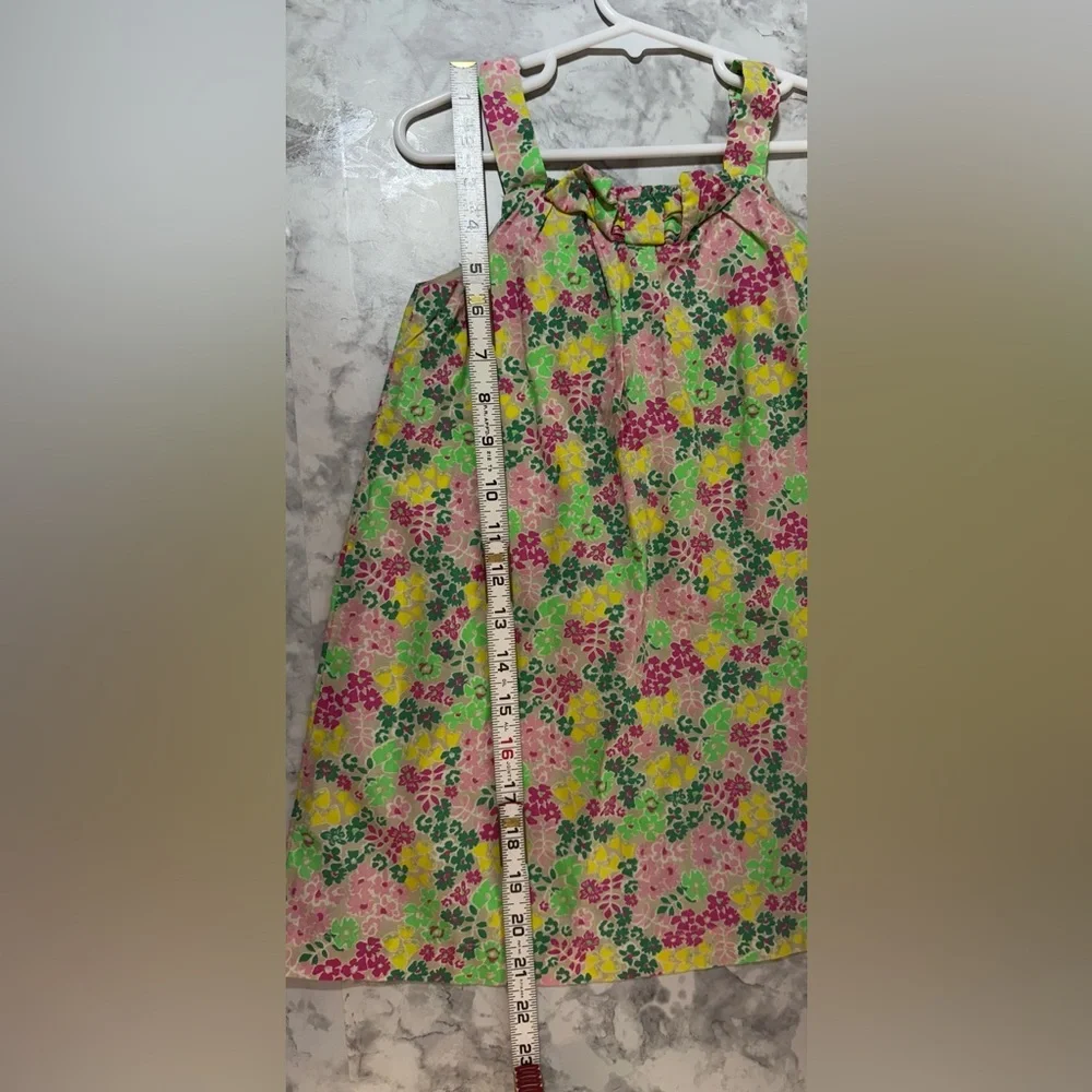 Oshkosh b’gosh 100% cotton sleeveless floral Sundress in Pink, Yellow & Green